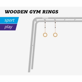 BERG Playbase Wooden Gym Rings