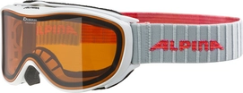 Ski Goggles Alpina Challenge 2.0 White Flamingo DH Orange