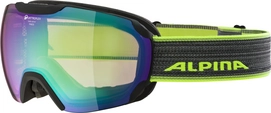 Ski Goggles Alpina Pheos Black Matte QMM Green