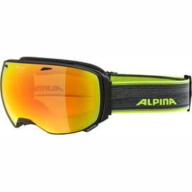 Ski Goggles Alpina Big Horn Black Matte MM Red