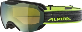Skibril Alpina Pheos S Black Matt MM Gold
