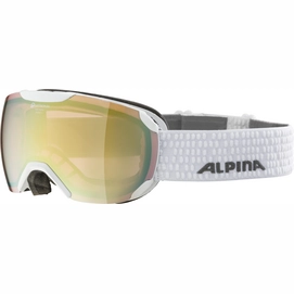 Ski Goggles Alpina Pheos S White QVMM Gold