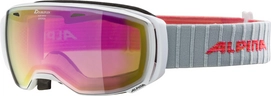 Ski Goggles Alpina Estetica White MM Pink