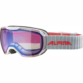 Skibril Alpina Pheos S White VMM Bluemirror