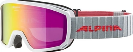 Skibrille Alpina Scarabeo S White MM Pink Unisex