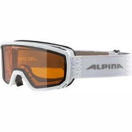 Skibril Alpina Scarabeo S White DH Orange