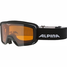 Skibril Alpina Scarabeo S Black DH Orange