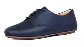 FitFlop Women Adeola Lace-Up Derby's Leather Midnight Navy