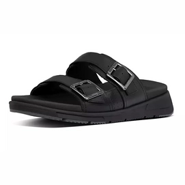 FitFlop Men Arlo Adjustable Slide Leather Black