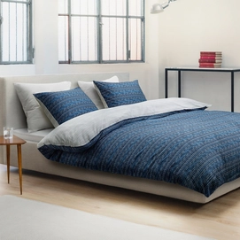 Housse de Couette Marc O'Polo Arvika Bleu Satin de Coton