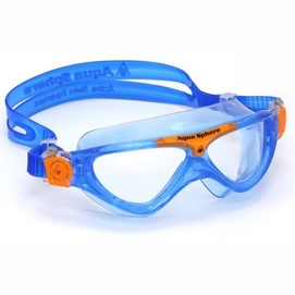 Zwembril Aqua Sphere Vista Junior Clear Lens Blue/Orange