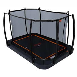 Trampoline Avyna Pro-Line FlatLevel 238 + Royal Class Veiligheidsnet Zwart