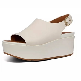 FitFlop Women Eloise Back-strap Leather Wedges Stone