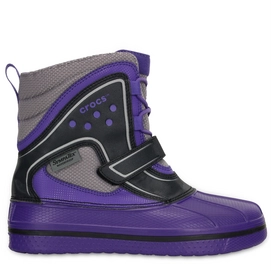 Stiefel Crocs AllCast Waterproof B Ultraviolett/Schwarz Kinder