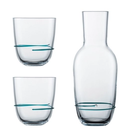Karaf Zwiesel Glas Aura Set + 2 Tumblers Groen