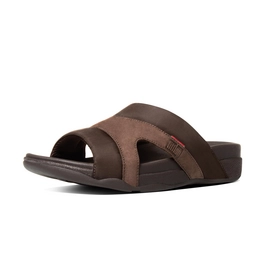 Sandales FitFlop Freeway III Textile Men Chocolate-Taille 43