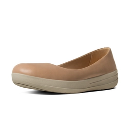 Ballerina FitFlop F-Sporty Ballerina Leather Stone