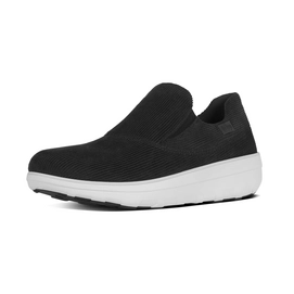 Sneaker FitFlop Loaff Sporty Slip-On Sneaker Textile Black Corduroy