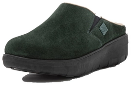 FitFlop Women Loaff Suede Clog Trekking Green