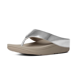 FitFlop Ringer Toe-Post Silver Mirror