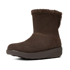 Boot FitFlop Supercush Mukloaff Shorty Suede Chocolate