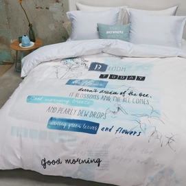 Beddinghouse Blooming Day Blauw Dekbedovertrek Katoen