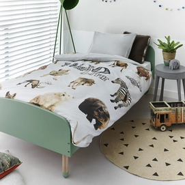 Beddinghouse Kids Wild Life Grijs Dekbedovertrek Katoen