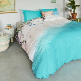 Beddinghouse Studio Beach Day Aqua Blauw Dekbedovertrek Katoen