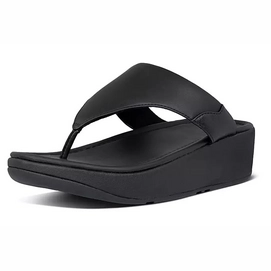 FitFlop Women Myla Leather Toe-thong Leather All Black