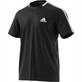 Tennisshirt Adidas Advantage Tee Schwarz/Weiß Herren