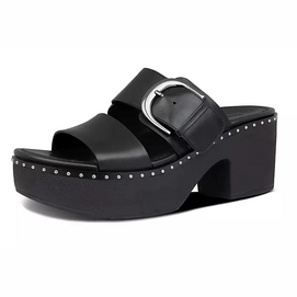 FitFlop Women Pilar Leather Clogs All Black