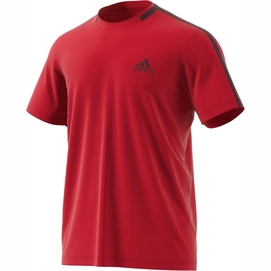 Tennisshirt Adidas Advantage Tee Scarlet Herren