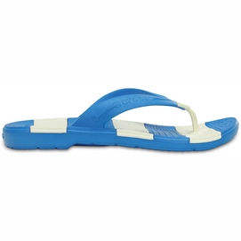 Slipper Crocs Beach Line Flip Ocean/White