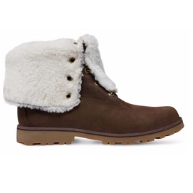Timberland 6 inch Waterproof Shearling Boot Junior Brown