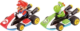 Pull & Speed Auto Carrera Mario Kart 8 Mario/Yoshi (2-Delig)