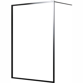 Douchewand Sealskin Contour Inloop A3 Mat Zwart 118 cm