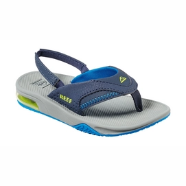 Tongs Reef Little Fanning Navy Lime-Taille 25 - 26