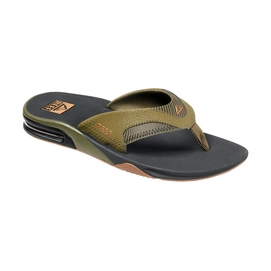 Slipper Reef Men Fanning Prints Olive Swells