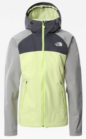 Jas The North Face Women Stratos Jacket Pale Lime Yellow Vanadis Grey Meld Grey