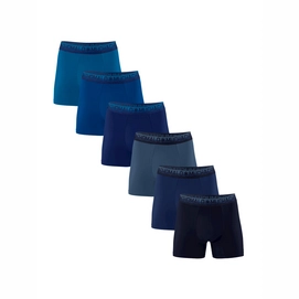 Boxershort Muchachomalo Men Cotton Solid Blue (6-Pack)