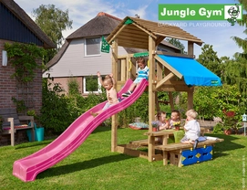 Speelset Jungle Gym Jungle Cottage + Mini Picnic 120 Fuchsia