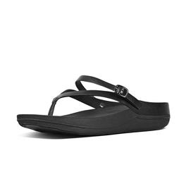 FitFlop Flip Leather All Black