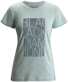 T-Shirt Black Diamond Women Ss Bd Block Tee Glacial Blue
