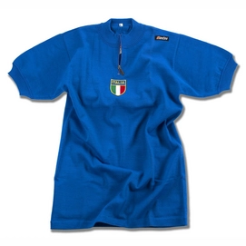 Fietsshirt Santini Eroica Short Sleeve Jersey Azzuri Azzuro