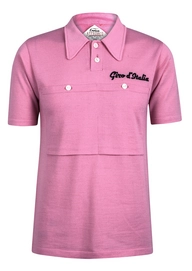 Fietsshirt Santini Eroica Short Sleeve Jersey Roze
