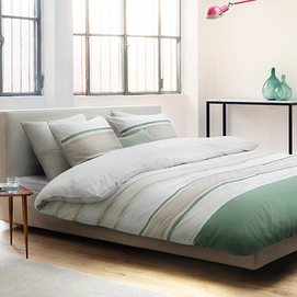 Housse de Coton Marc O'Polo Etta Vert Satin de Coton