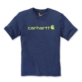 T-Shirt Carhartt Men Core Logo S/S Deep Blue Indigo-XS