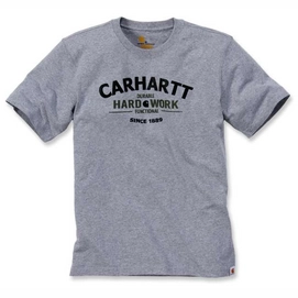 T-Shirt Carhartt Men Graphic Hard Work T-Shirt S/S Heather Grey