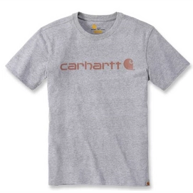 T-Shirt Carhartt Femme Wk195 Workwear Logo Graphic S/S Heather Grey-M