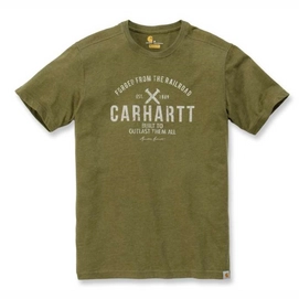 T-Shirt Carhartt Men Emea Outlast Graphic S/S Cargo Green-XS